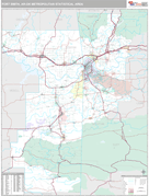 Fort Smith Metro Area Digital Map Premium Style